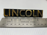 Lincoln Continental Emblem Badge Logo Trunk OEM Gold