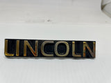 Lincoln Continental Emblem Badge Logo Trunk OEM Gold