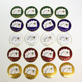 LUXOR WIRE WHEEL 80 SPOKE EMBLEMS GREEN NEW SET OF 4