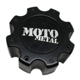 Moto Metal Black Center Cap # HE835B8165-AA USED