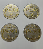 Rines de Lujo Pena Prime Wheel Center Cap Emblem Sticker Decal Kit Set of 4 New
