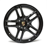 19" PORSCHE PANAMERA 2010 2011 2012 OEM WHEELS 67386 67388 BLACK (4) STAGGERED