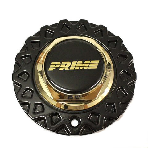 PRIME VOGUE WHEEL MESH CENTER CAP HEX NUT 93 GOLD BLACK PW205P