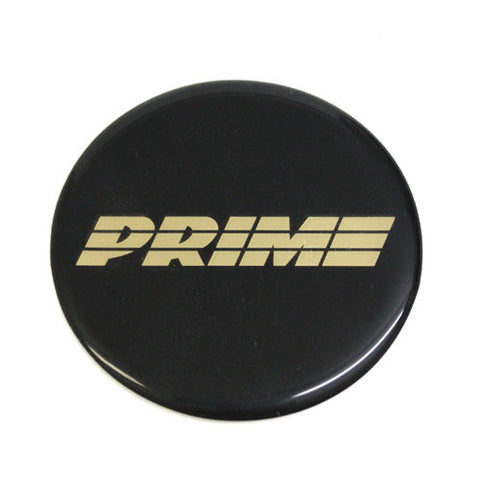 PRIME WHEELS EMBLEMS GOLD LETTERS CAR OR TRUCK 70mm