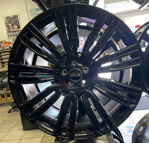 22" Wheels Range Rover Land Rover Discovery Evoque 2020 2021 2022 Gloss Black 4
