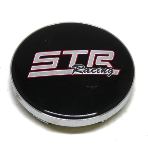 STR RACING WHEEL CENTER CAP BLACK FWD 210K62