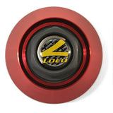 TEAM LOCO FORGED WHEEL CENTER CAP RED #89-9117 NEW
