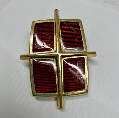 Lincoln Town Car 1985 1986 1987 1988 1989 Trunk Gold Lock Ornament  OEM