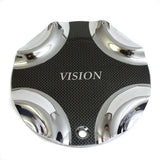 VISION WHEEL CHROME CENTER CAP #8140-0 USED