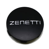 ZENETTI WHEEL BLACK CENTER CAP # 1680K70 NEW