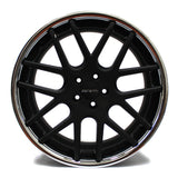 20" WHEEL ZENETTI TORINO BLACK SS LIP 20X8.5