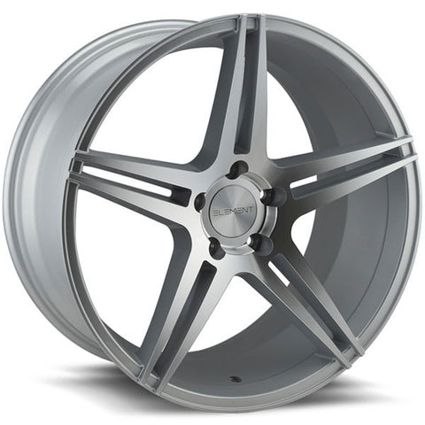 20" ELEMENT WHEEL EL1185 SILVER MACHINED FACE 20X8.5 20X10 STAGGERED