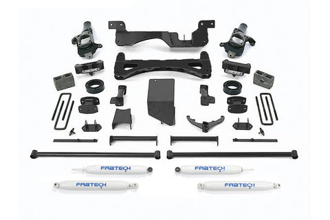 Fabtech 6" Performance System & Shocks 01-10 GM Silverado Sierra 2500 3500 K1014